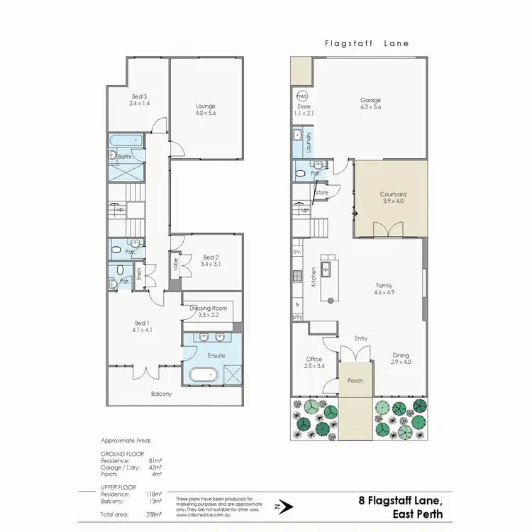 Floorplan of Homely house listing, 8 Flagstaff Lane, East Perth WA 6004