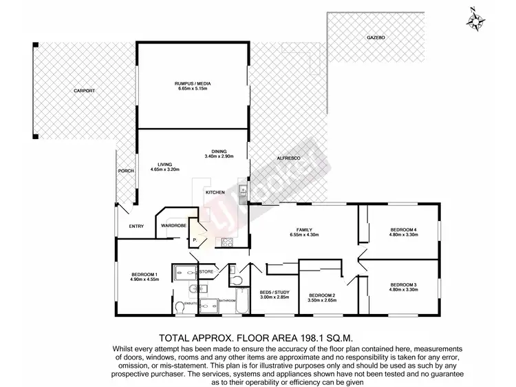 Floorplan of Homely house listing, 166 Ridgewood Road, Algester QLD 4115