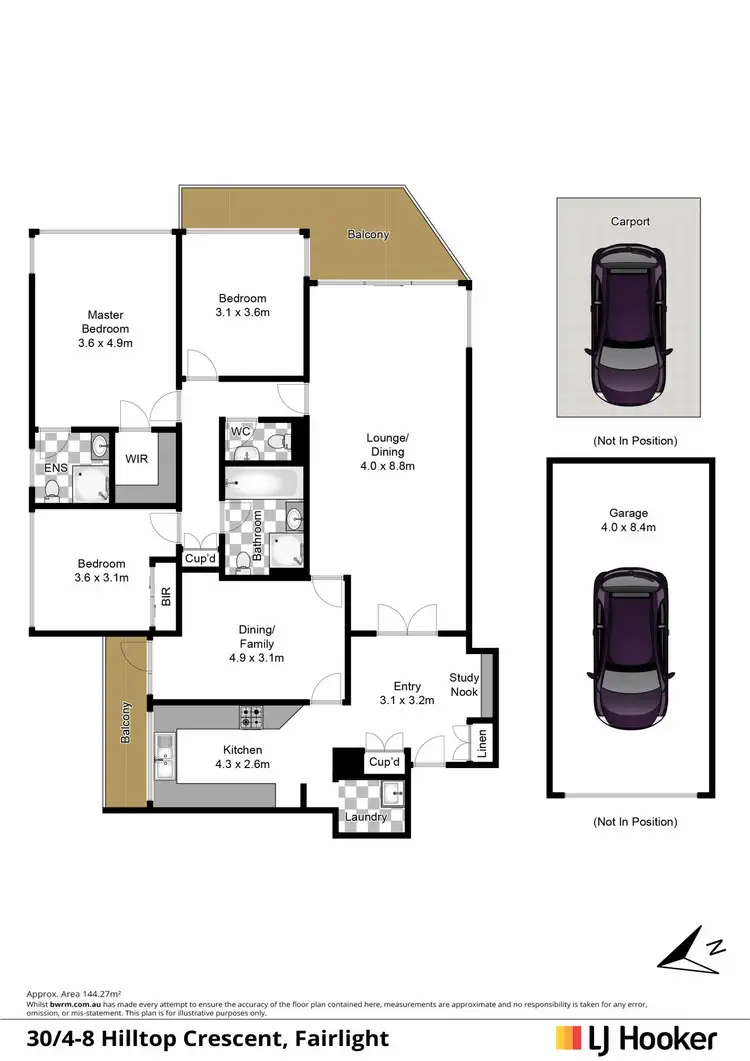Floorplan of Homely apartment listing, 30/4-8 Hilltop Crescent, Fairlight NSW 2094