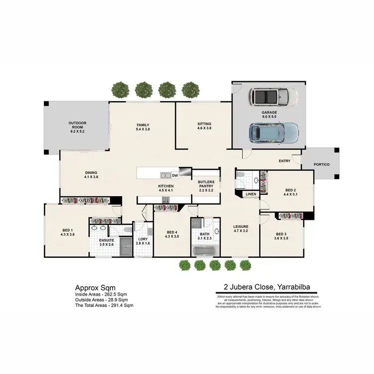 Floorplan of Homely house listing, 2 Jubera Close, Yarrabilba QLD 4207