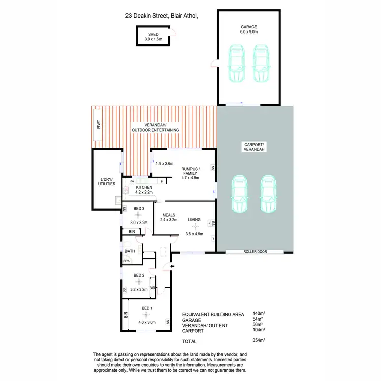 Floorplan of Homely house listing, 23 Deakin Street, Blair Athol SA 5084