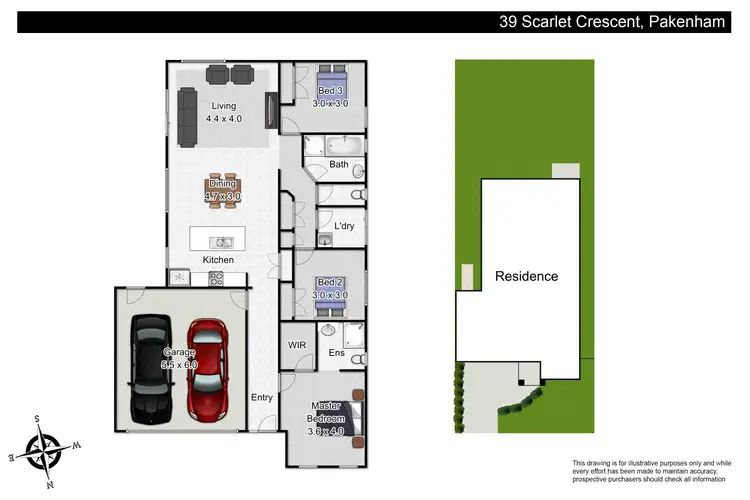 Floorplan of Homely house listing, 39 Scarlet Crescent, Pakenham VIC 3810