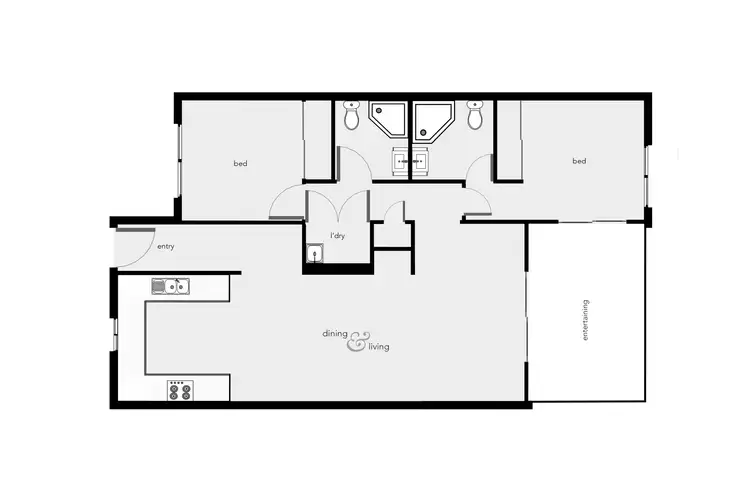 Floorplan of Homely unit listing, 113/22 Ward Street, Mooroobool QLD 4870
