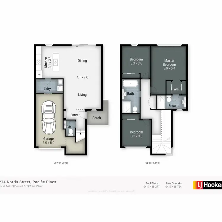 Floorplan of Homely townhouse listing, 6/14 Norris Street, Pacific Pines QLD 4211