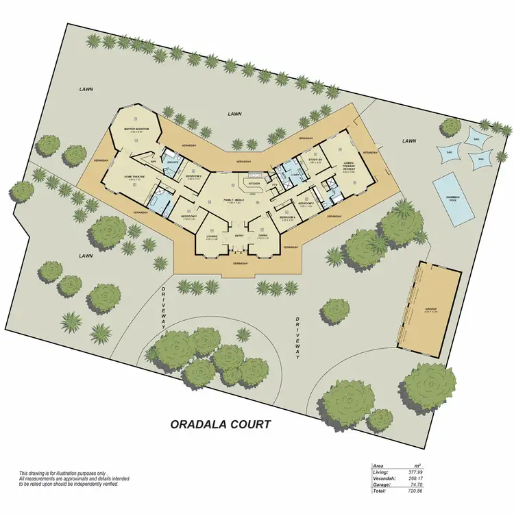 Floorplan of Homely house listing, 18 Oradala Court, Greenwith SA 5125