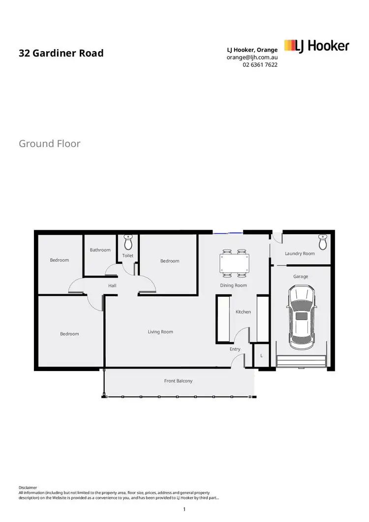 Floorplan of Homely house listing, 32 Gardiner Road, Orange NSW 2800