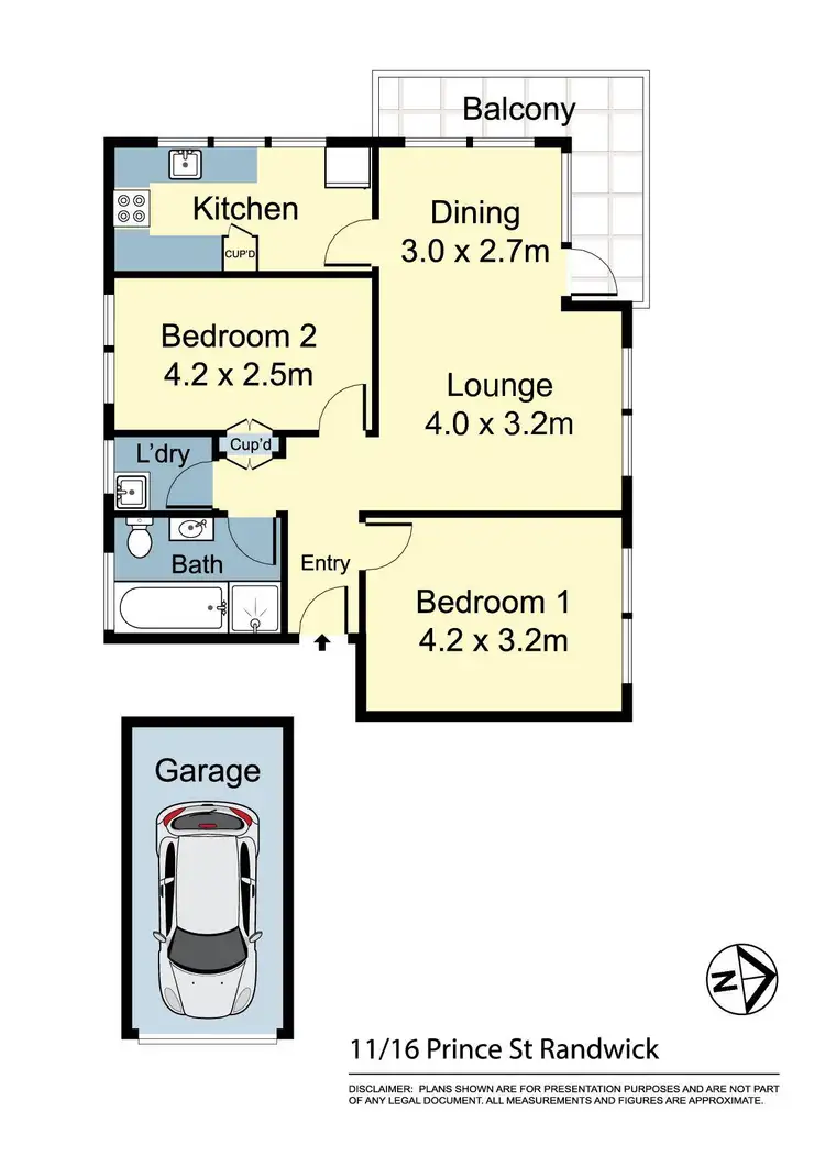 Floorplan of Homely apartment listing, 11/16 Prince Street, Randwick NSW 2031