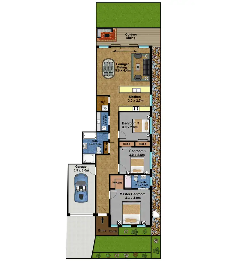 Floorplan of Homely house listing, 14a Davidson Street, Oran Park NSW 2570