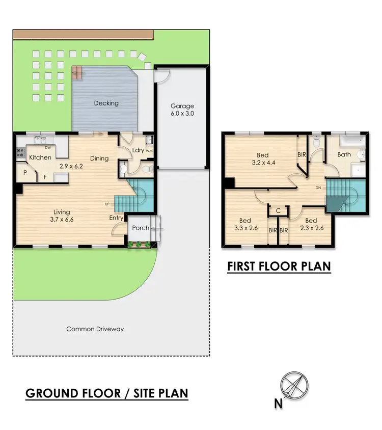 Floorplan of Homely townhouse listing, 5/34 Kelvinside Road, Noble Park VIC 3174