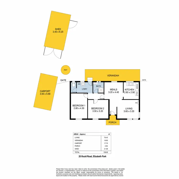 Floorplan of Homely house listing, 25 Ifould Road, Elizabeth Park SA 5113