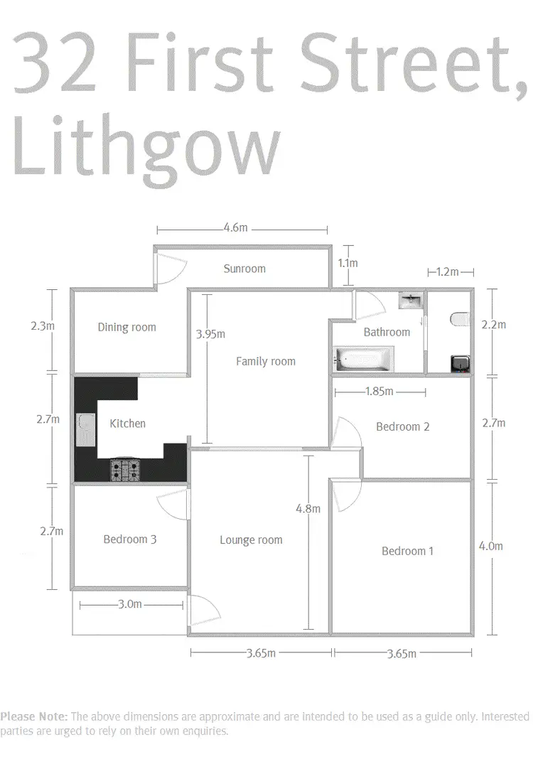 Floorplan of Homely house listing, 32 First Street, Lithgow NSW 2790