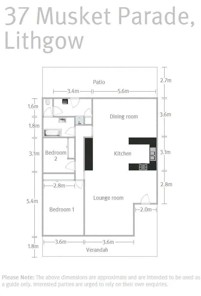 Floorplan of Homely house listing, 37 Musket Parade, Lithgow NSW 2790