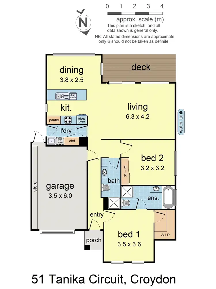 Floorplan of Homely house listing, 51 Tanika Circuit, Croydon VIC 3136