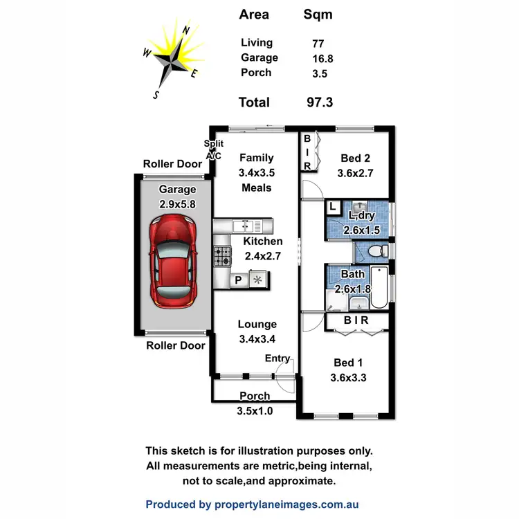 Floorplan of Homely unit listing, 6/18 Brown Street, Willaston SA 5118