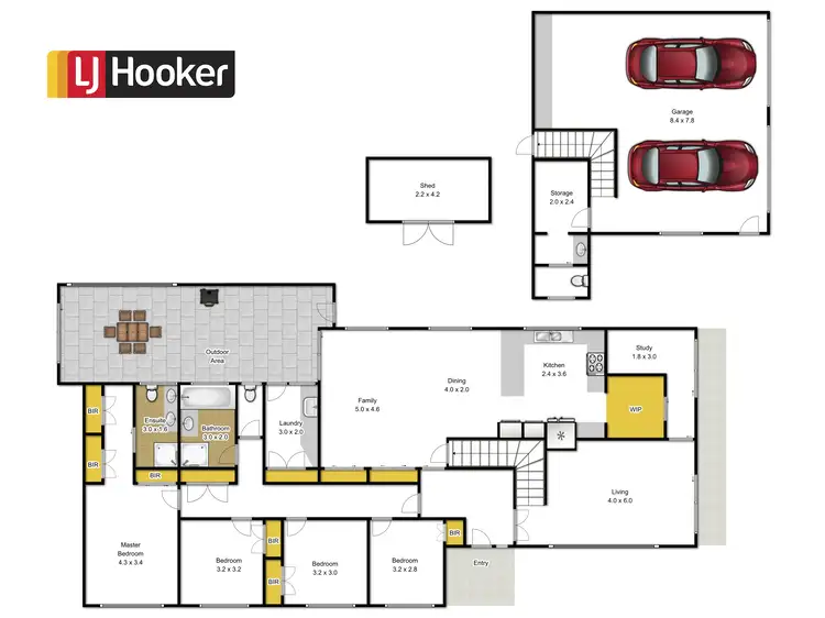 Floorplan of Homely house listing, 19 Oak Avenue, Traralgon VIC 3844
