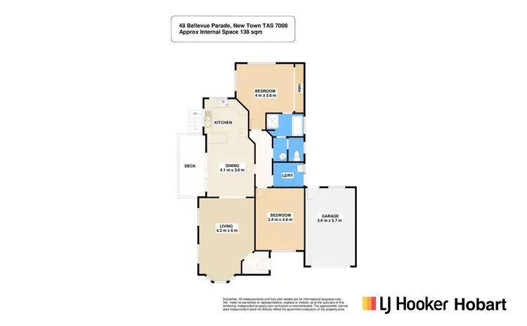 Floorplan of Homely villa listing, 2/48 Bellevue Parade, New Town TAS 7008