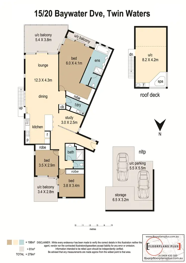 Floorplan of Homely unit listing, 15/20 Baywater Drive, Twin Waters QLD 4564