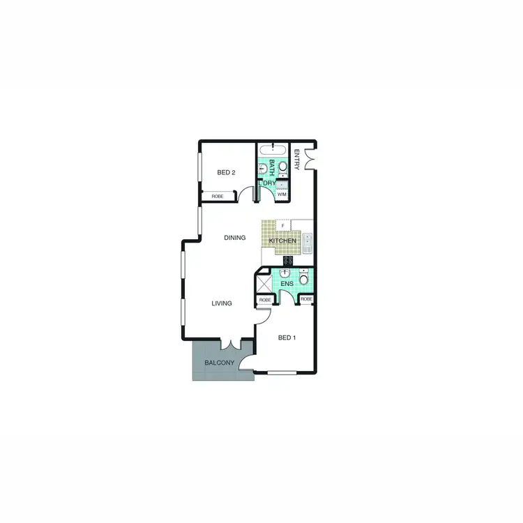 Floorplan of Homely apartment listing, 11/54 Moore Street, Turner ACT 2612