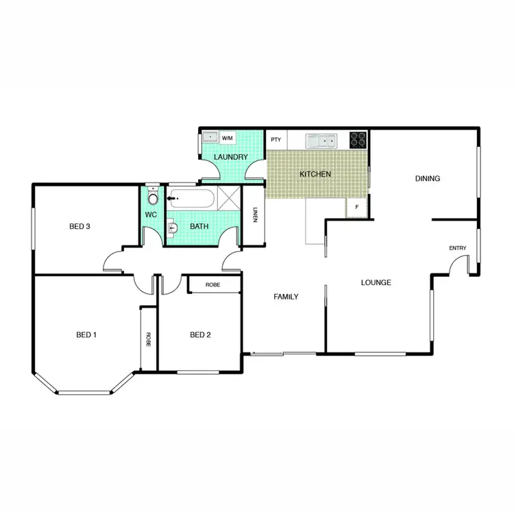 Floorplan of Homely house listing, 14 Bunya Close, Palmerston ACT 2913