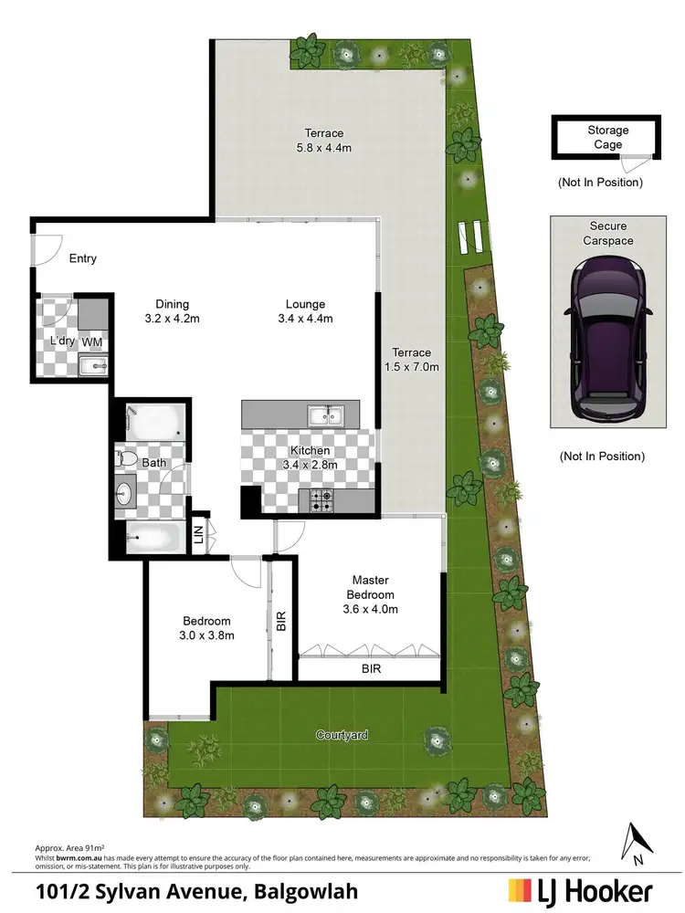 Floorplan of Homely apartment listing, 101/2 Sylvan Avenue, Balgowlah NSW 2093