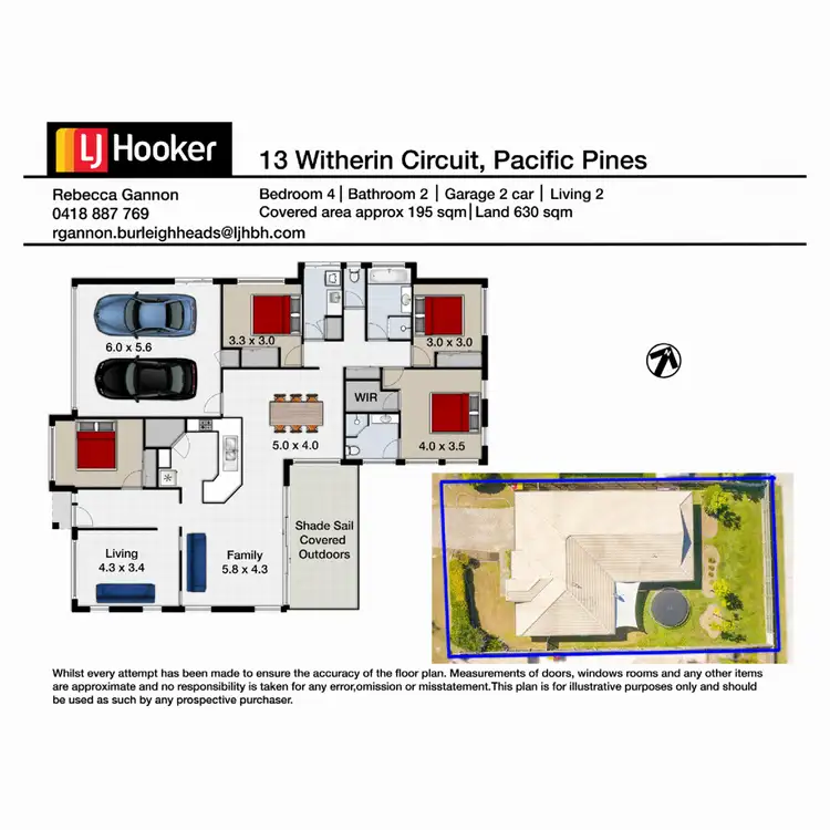 Floorplan of Homely house listing, 13 Witheren Circuit, Pacific Pines QLD 4211