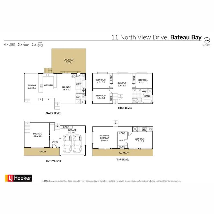 Floorplan of Homely house listing, 11 Northview Drive, Bateau Bay NSW 2261