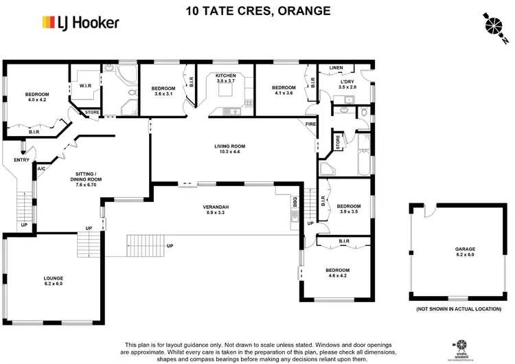 Floorplan of Homely house listing, 10 Tate Crescent, Orange NSW 2800