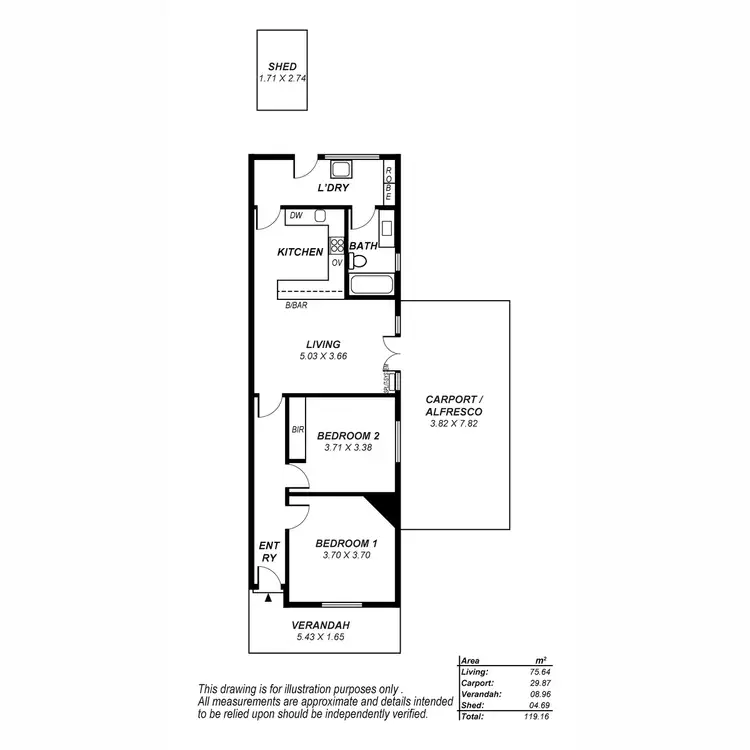 Floorplan of Homely house listing, 15 Trembath Street, Bowden SA 5007