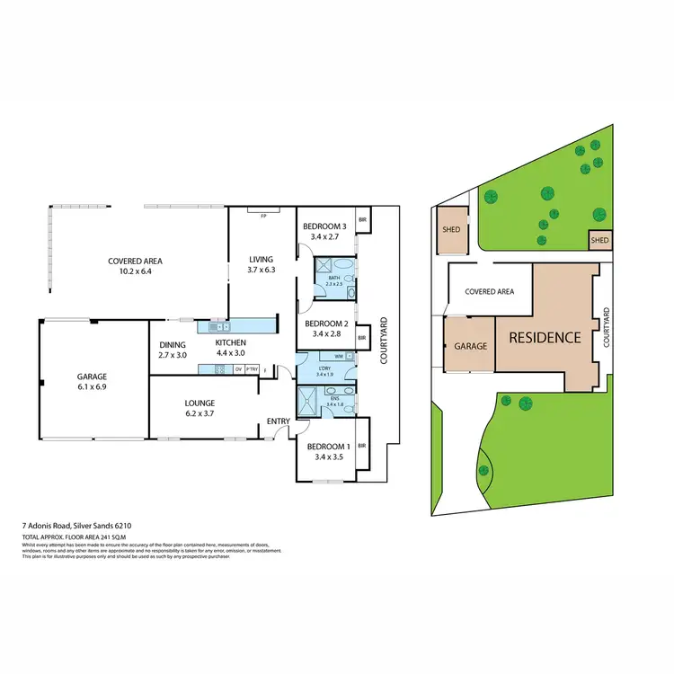 Floorplan of Homely house listing, 7 Adonis Road, Silver Sands WA 6210