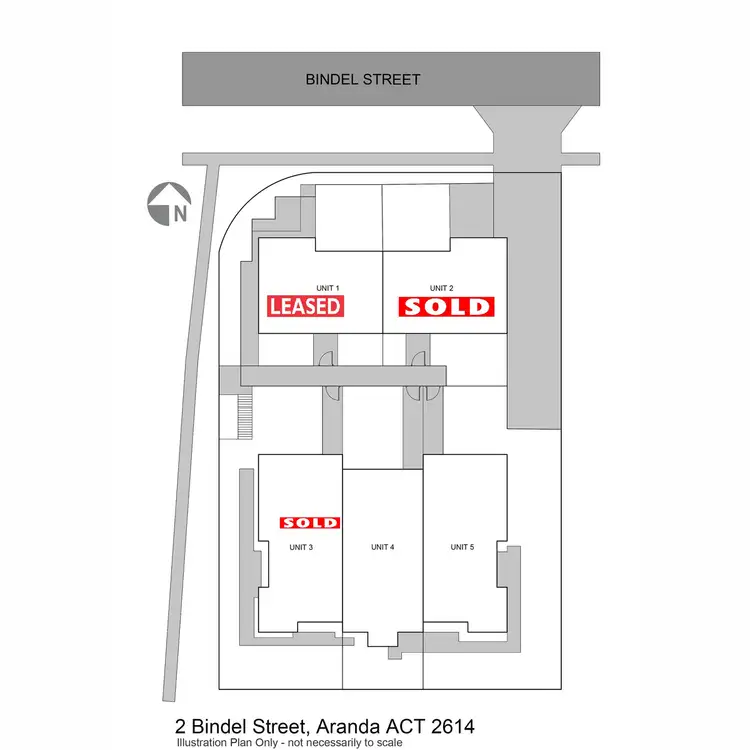 Floorplan of Homely townhouse listing, 1/2 Bindel Street, Aranda ACT 2614