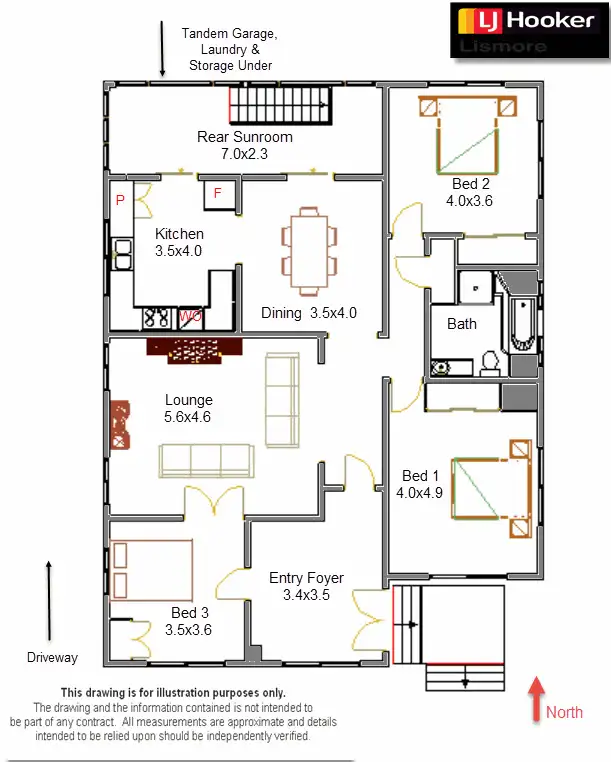 Floorplan of Homely house listing, 80 Avondale Avenue, East Lismore NSW 2480