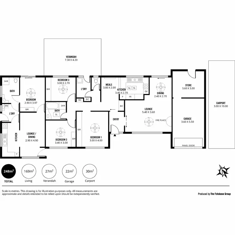 Floorplan of Homely house listing, 13 Berryman Drive, Modbury SA 5092