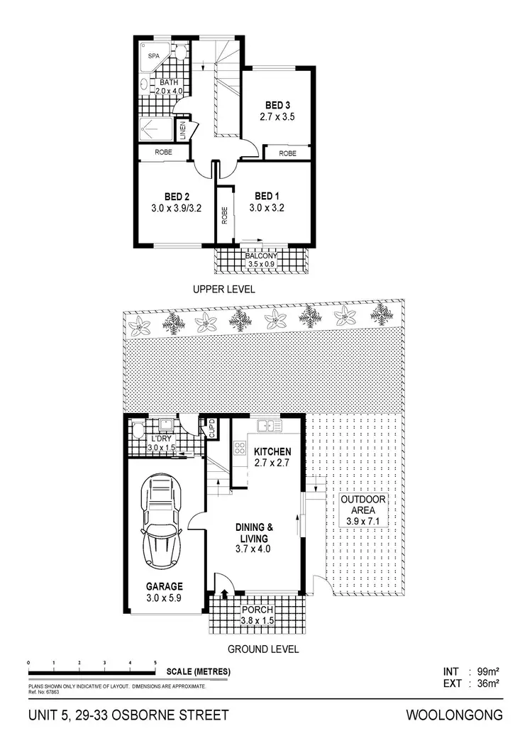 Floorplan of Homely townhouse listing, 5/29-33 Osborne Street, Wollongong NSW 2500