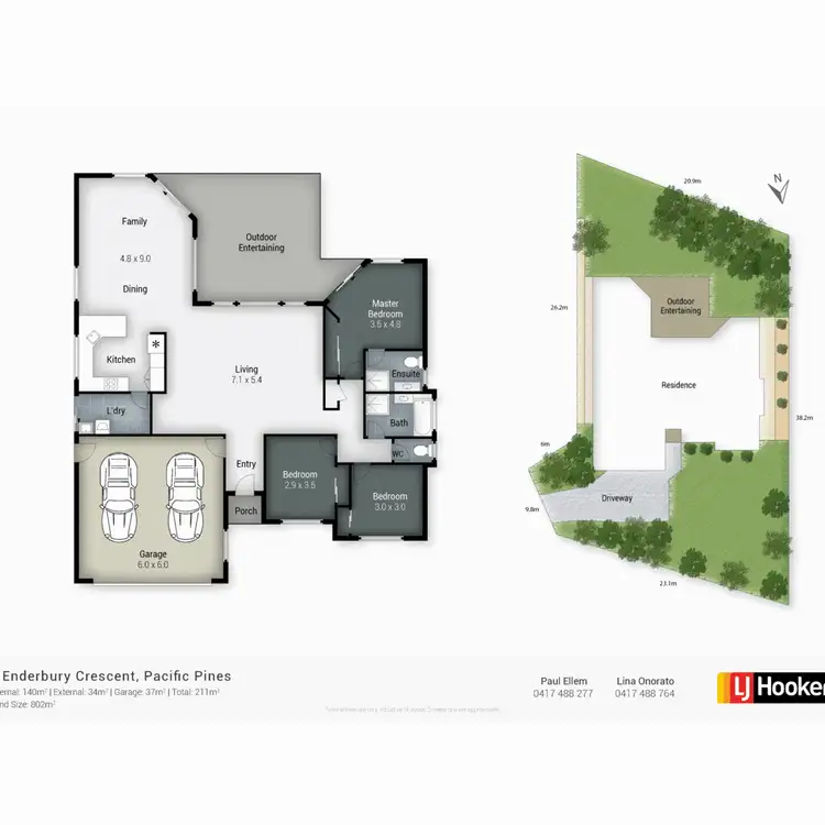 Floorplan of Homely house listing, 1 Enderbury Crescent, Pacific Pines QLD 4211