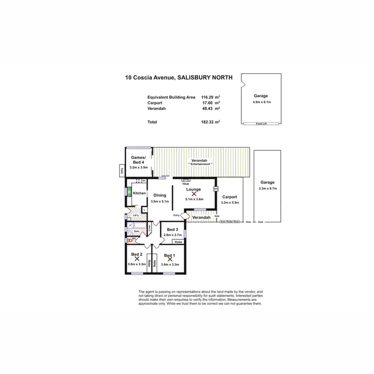 Floorplan of Homely house listing, 10 Coscia Avenue, Salisbury North SA 5108