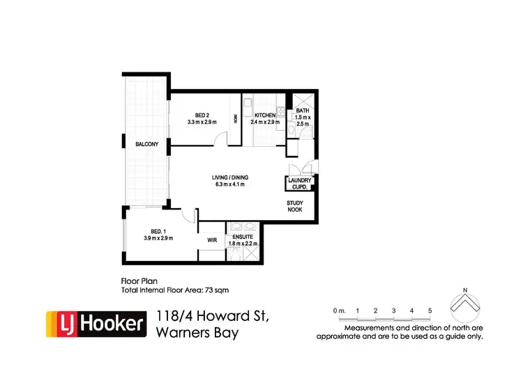 Floorplan of Homely unit listing, 118/4 Howard Street, Warners Bay NSW 2282