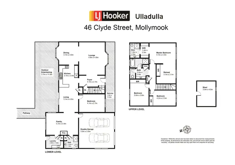 Floorplan of Homely house listing, 46 Clyde Street, Mollymook NSW 2539