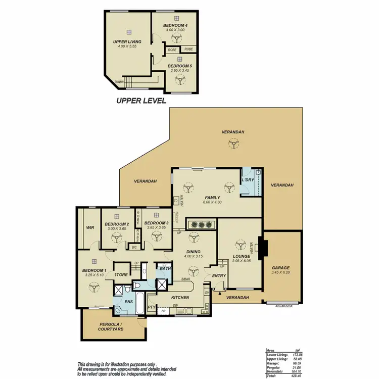 Floorplan of Homely house listing, 7 Dalinga Court, Greenwith SA 5125