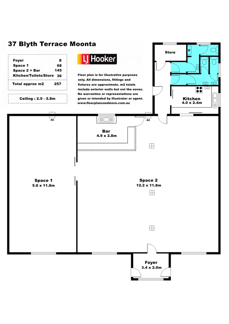 Floorplan of Homely house listing, 37 Blyth Terrace, Moonta SA 5558