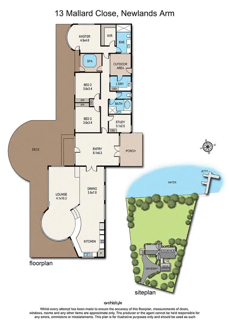 Floorplan of Homely house listing, 13 Mallard Close, Newlands Arm VIC 3875