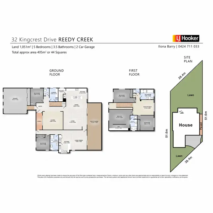 Floorplan of Homely house listing, 32 Kingcrest Drive, Reedy Creek QLD 4227
