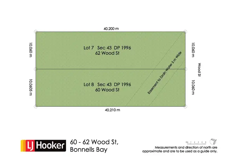 Floorplan of Homely land listing, 60-62 Wood Street, Bonnells Bay NSW 2264