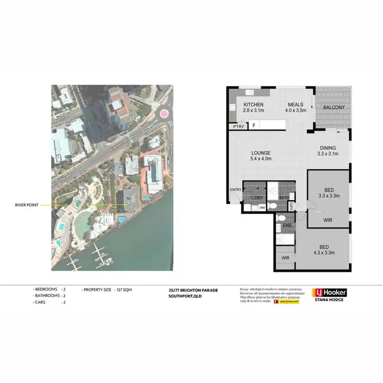 Floorplan of Homely apartment listing, 25/77 Brighton Parade, Southport QLD 4215