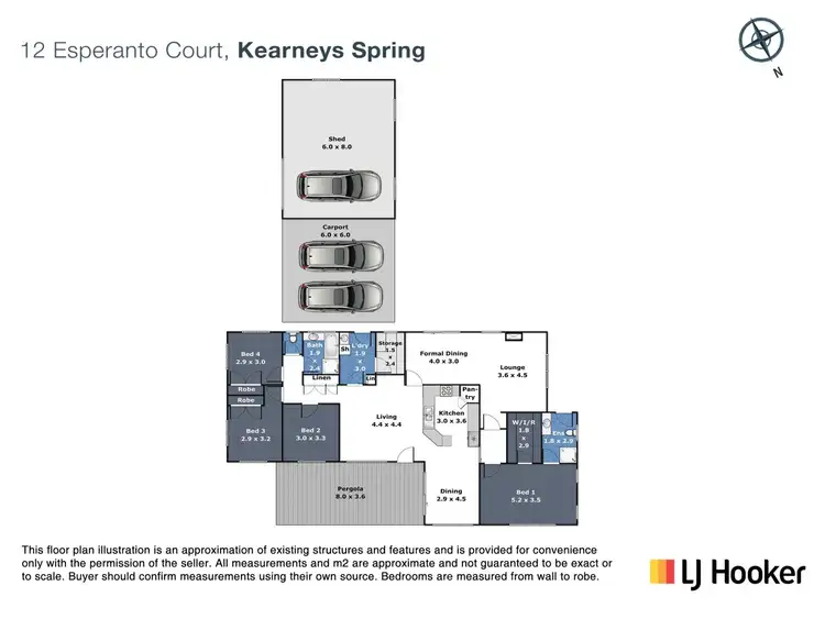 Floorplan of Homely house listing, 12 Esperanto Court, Kearneys Spring QLD 4350
