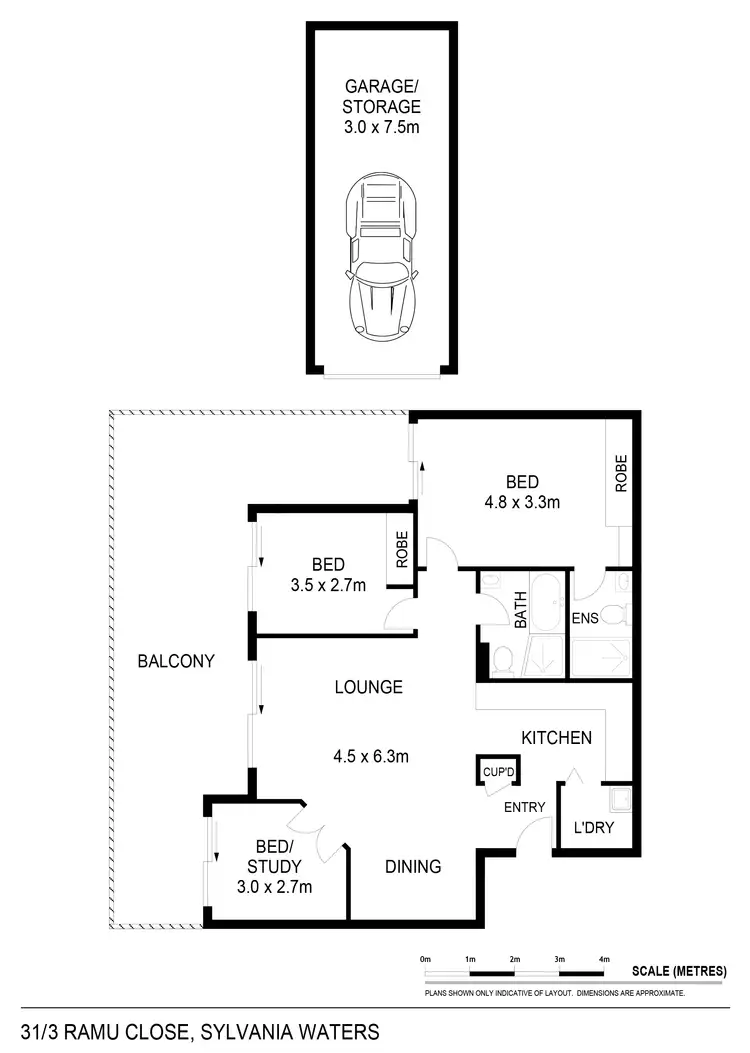 Floorplan of Homely unit listing, 31/3 Ramu Close, Sylvania Waters NSW 2224