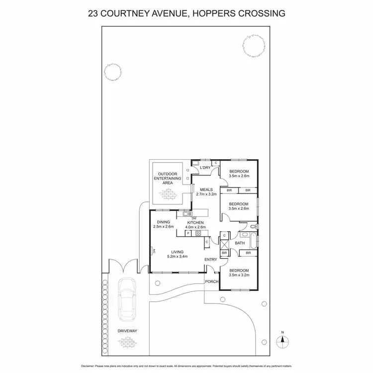 Floorplan of Homely house listing, 23 Courtney Avenue, Hoppers Crossing VIC 3029