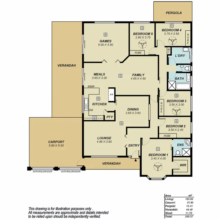 Floorplan of Homely house listing, 12 Bushmills Street, Greenwith SA 5125