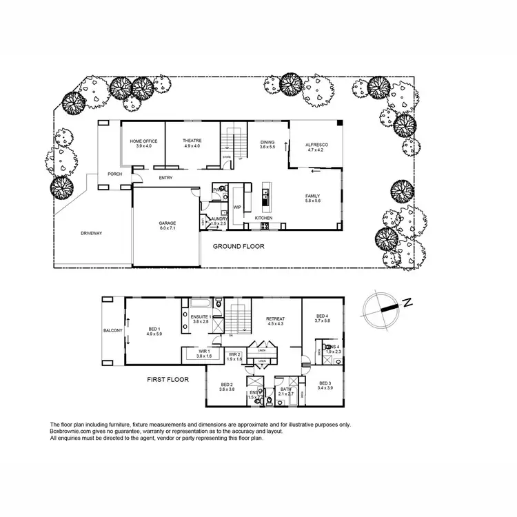 Floorplan of Homely house listing, 1 Seagull Grove, Point Cook VIC 3030