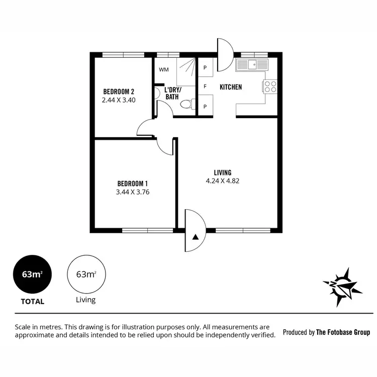 Floorplan of Homely unit listing, 23/6 Loades Street, Salisbury SA 5108