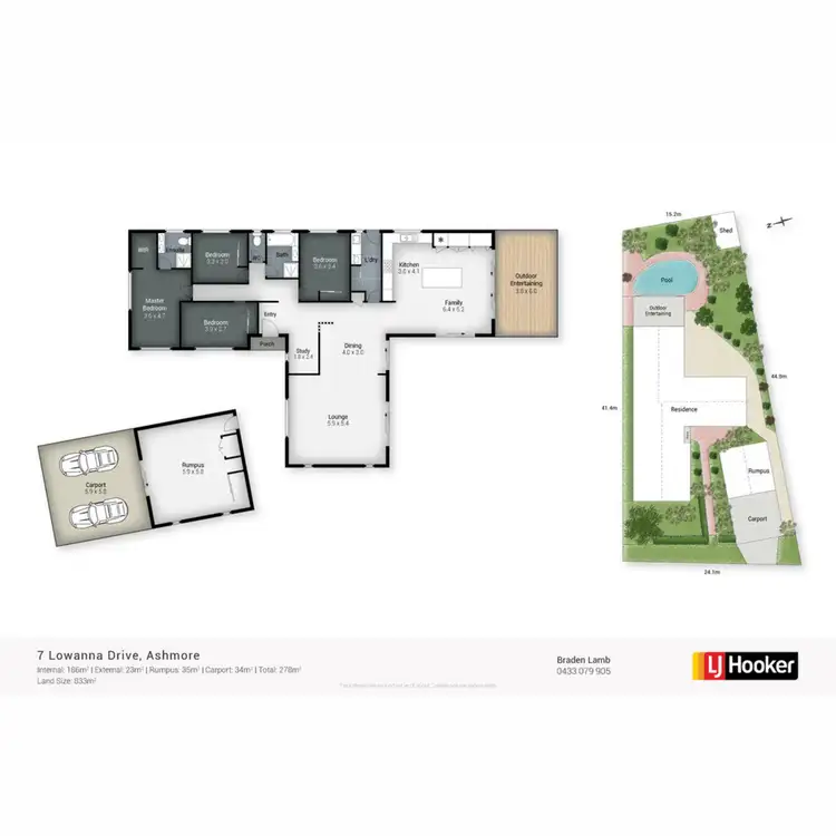 Floorplan of Homely house listing, 7 Lowanna Drive, Ashmore QLD 4214
